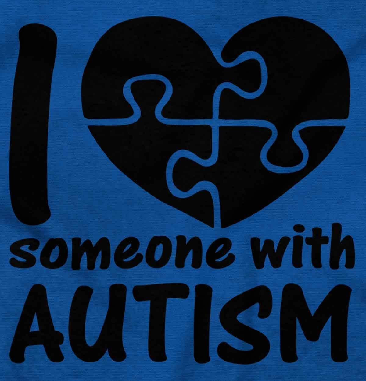 imageI Love Someone with Autism Puzzle Graphic T Shirt Men or WomenRoyal