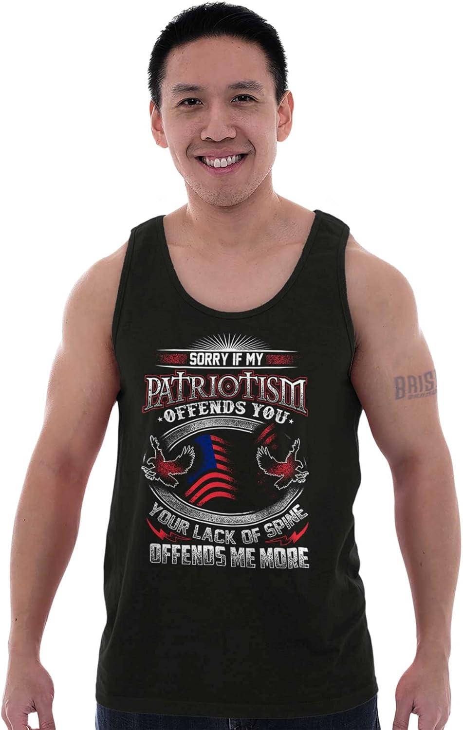 imagePatriotism Patriot Army Military Tank Top Sleeveless Tee MenBlack