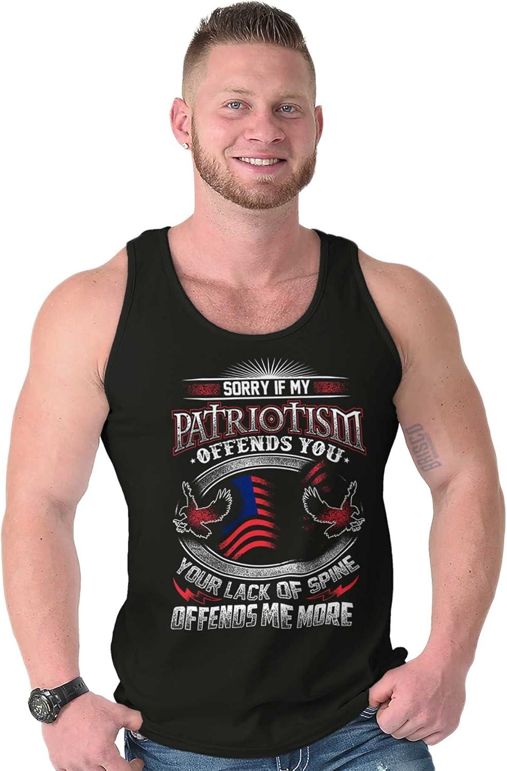 imagePatriotism Patriot Army Military Tank Top Sleeveless Tee MenBlack