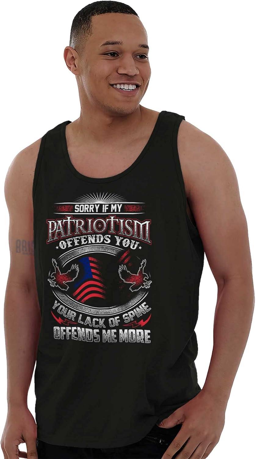 imagePatriotism Patriot Army Military Tank Top Sleeveless Tee MenBlack