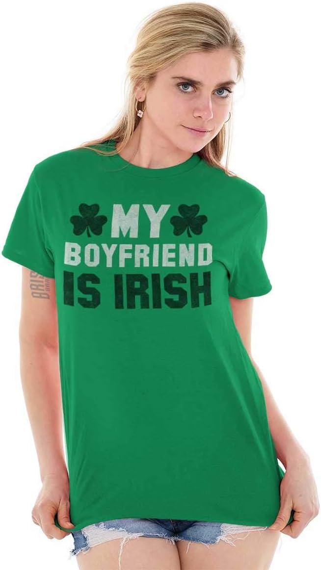imageSt Patricks Day Irish Boyfriend Womens Graphic T Shirt TeesIrish Green