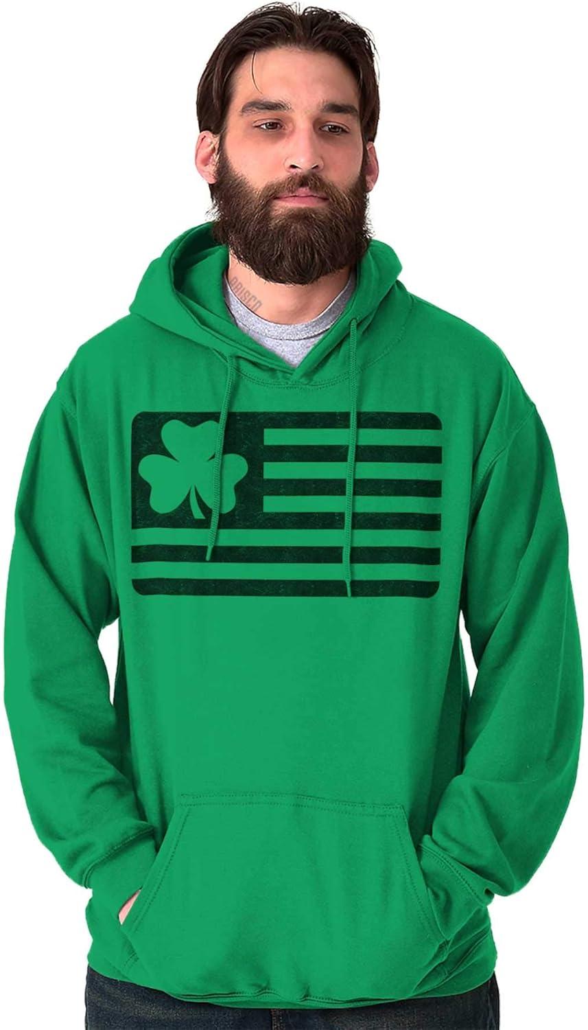 imageSt Patricks Day IrishAmerican Pride Hoodie Sweatshirt Women MenIrish Green