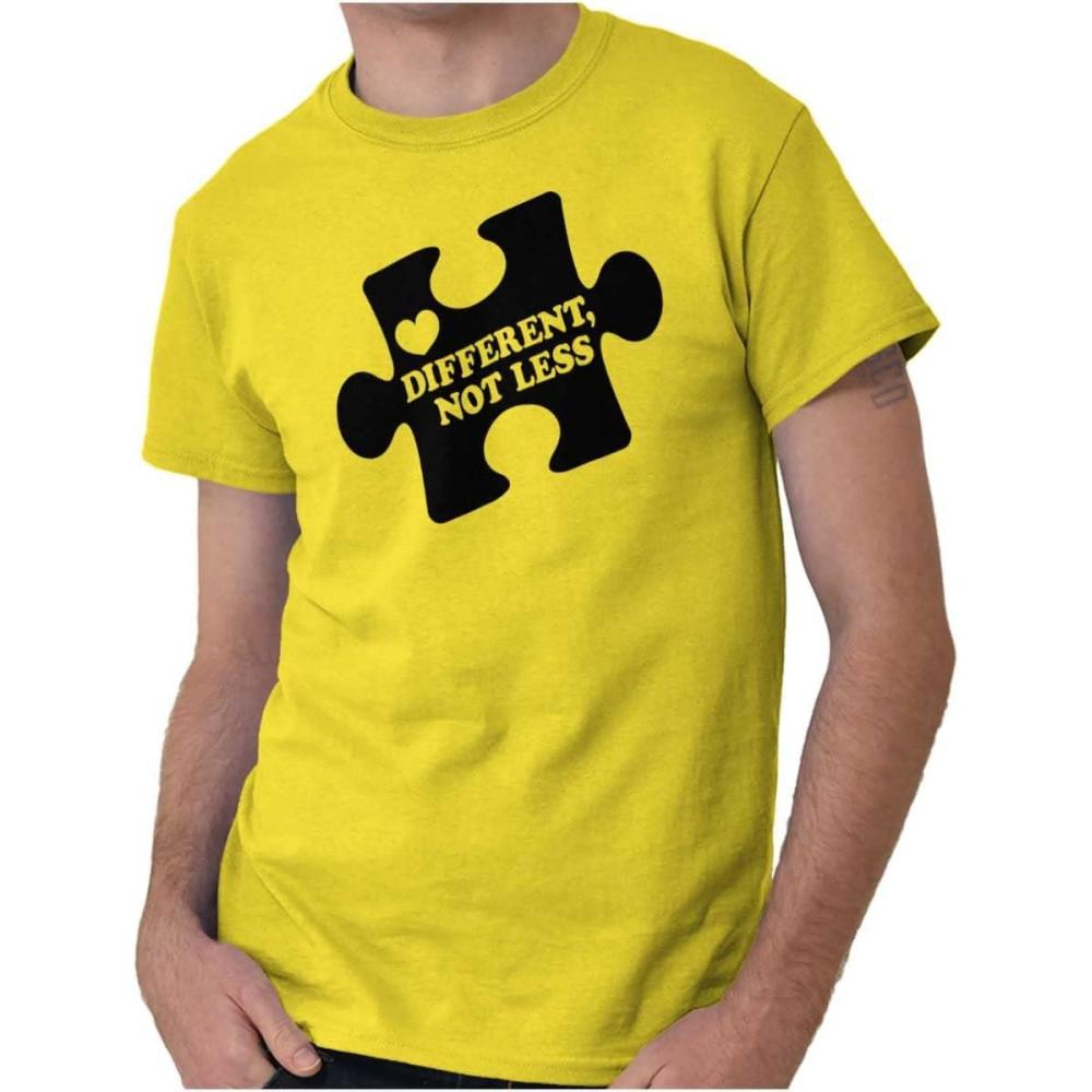 imageDifferent Not Less Autism Puzzle Graphic T Shirt Men or WomenDaisy