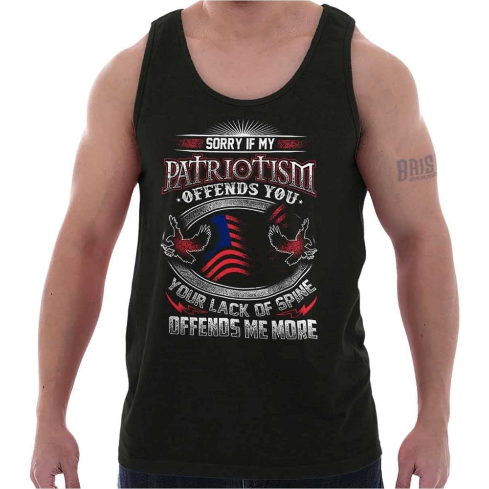 imagePatriotism Patriot Army Military Tank Top Sleeveless Tee MenBlack