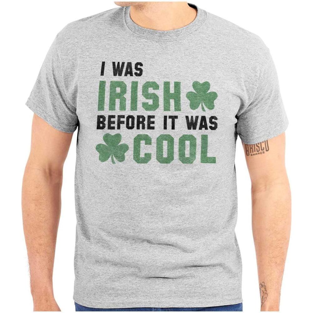 imageSt Paddy Irish Before It was Cool Graphic T Shirt Men or WomenSport Grey