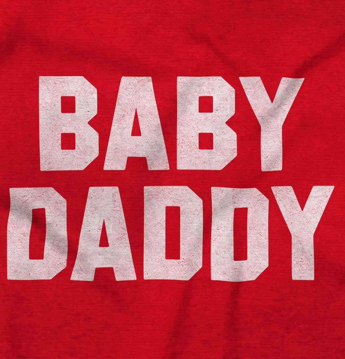 imageBaby Daddy Funny Expecting Fathers Mens Graphic T Shirt TeesRed