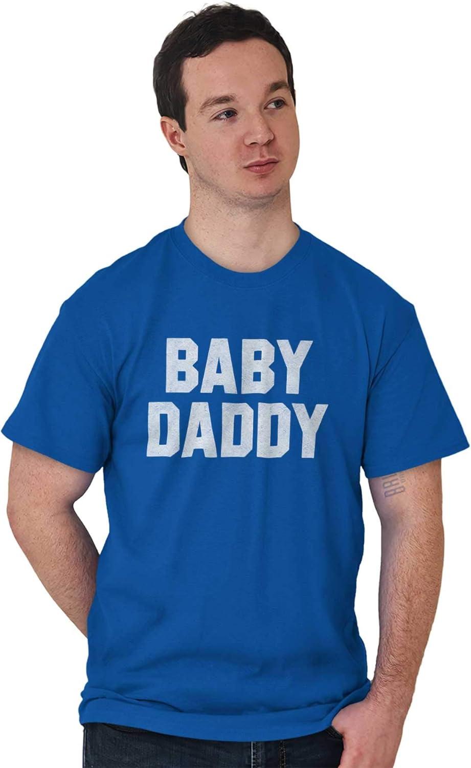 imageBaby Daddy Funny Expecting Fathers Mens Graphic T Shirt TeesRoyal