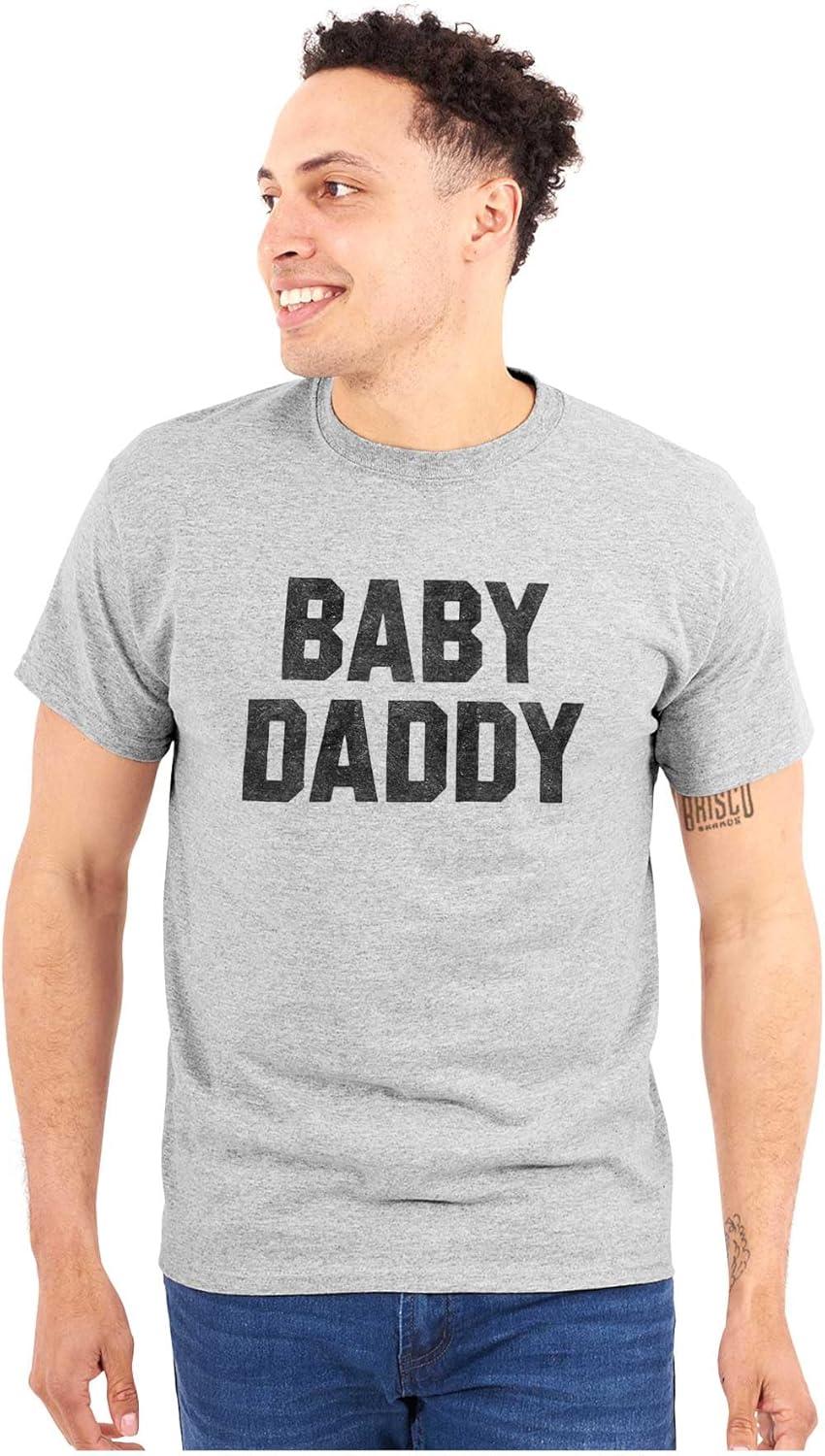 imageBaby Daddy Funny Expecting Fathers Mens Graphic T Shirt TeesSport Grey