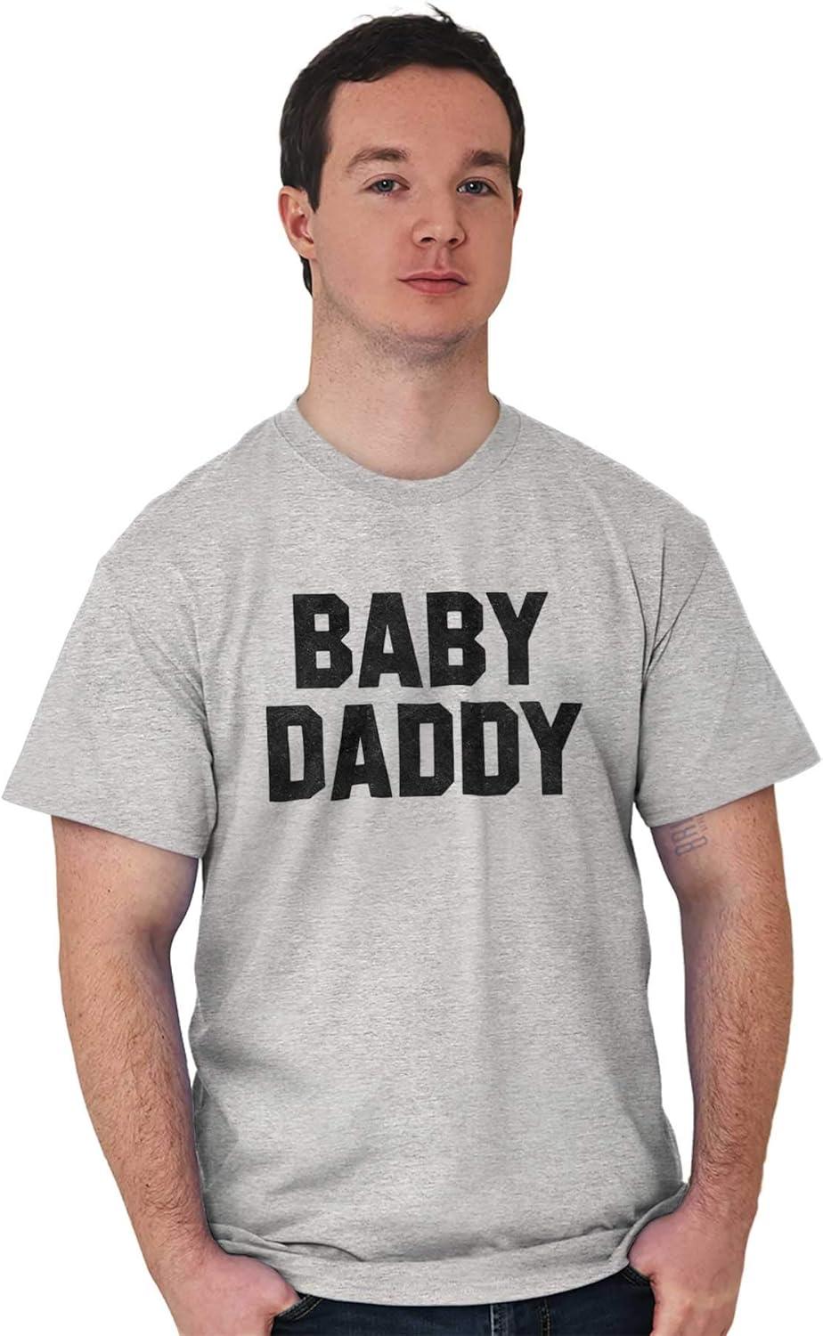 imageBaby Daddy Funny Expecting Fathers Mens Graphic T Shirt TeesSport Grey