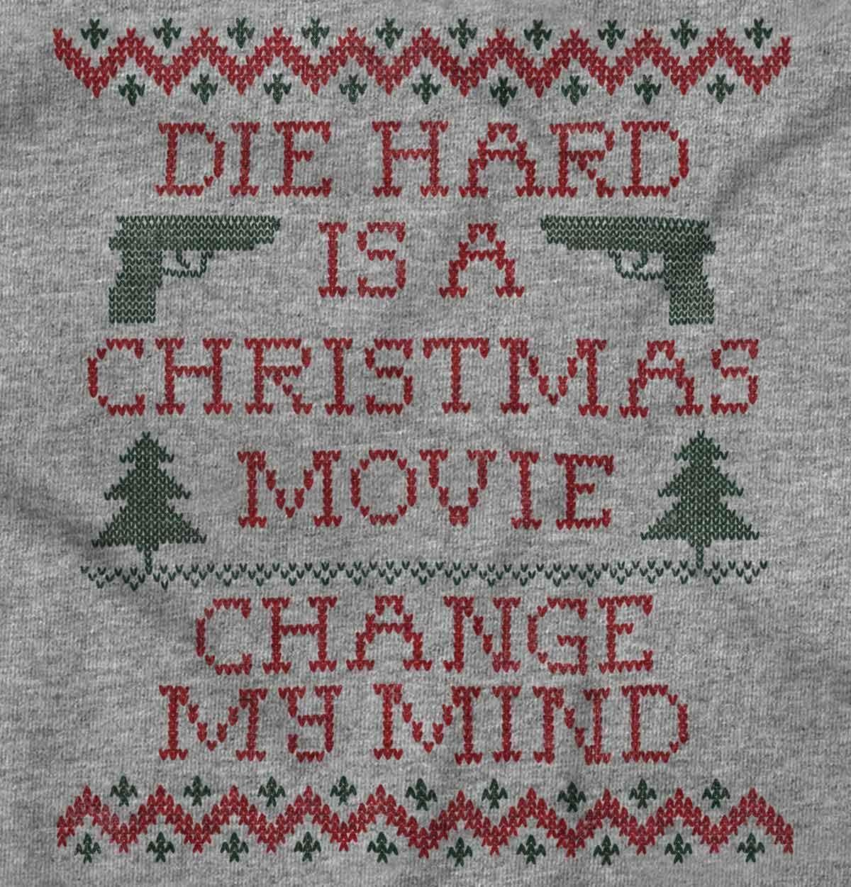 imageBrisco Brands Christmas Movie Change My Mind Sweatshirt for Men or WomenSport Grey