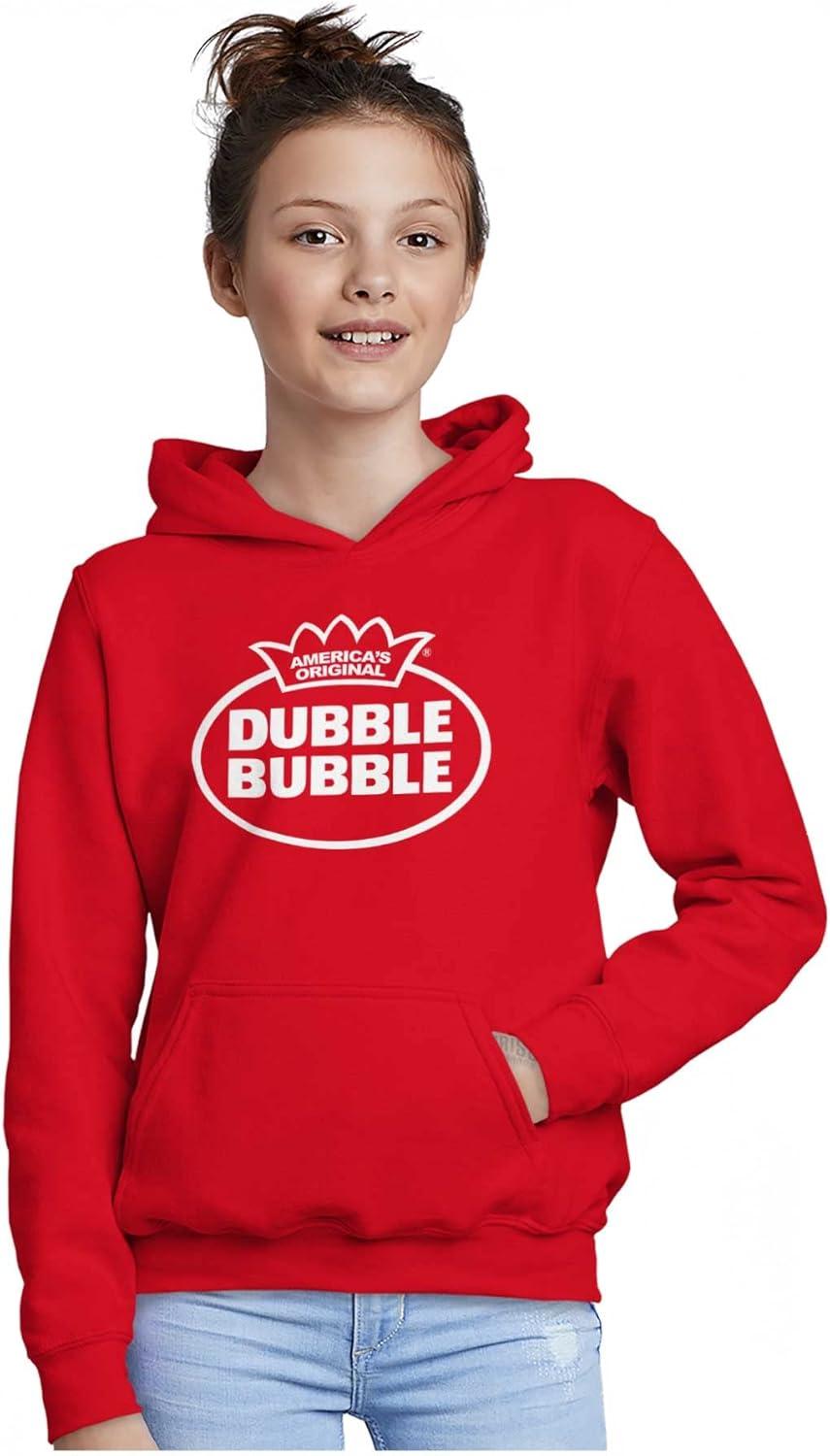 imageBrisco Brands Distressed Dubble Bubble Retro Double Youth Hoodie Boy GirlRed