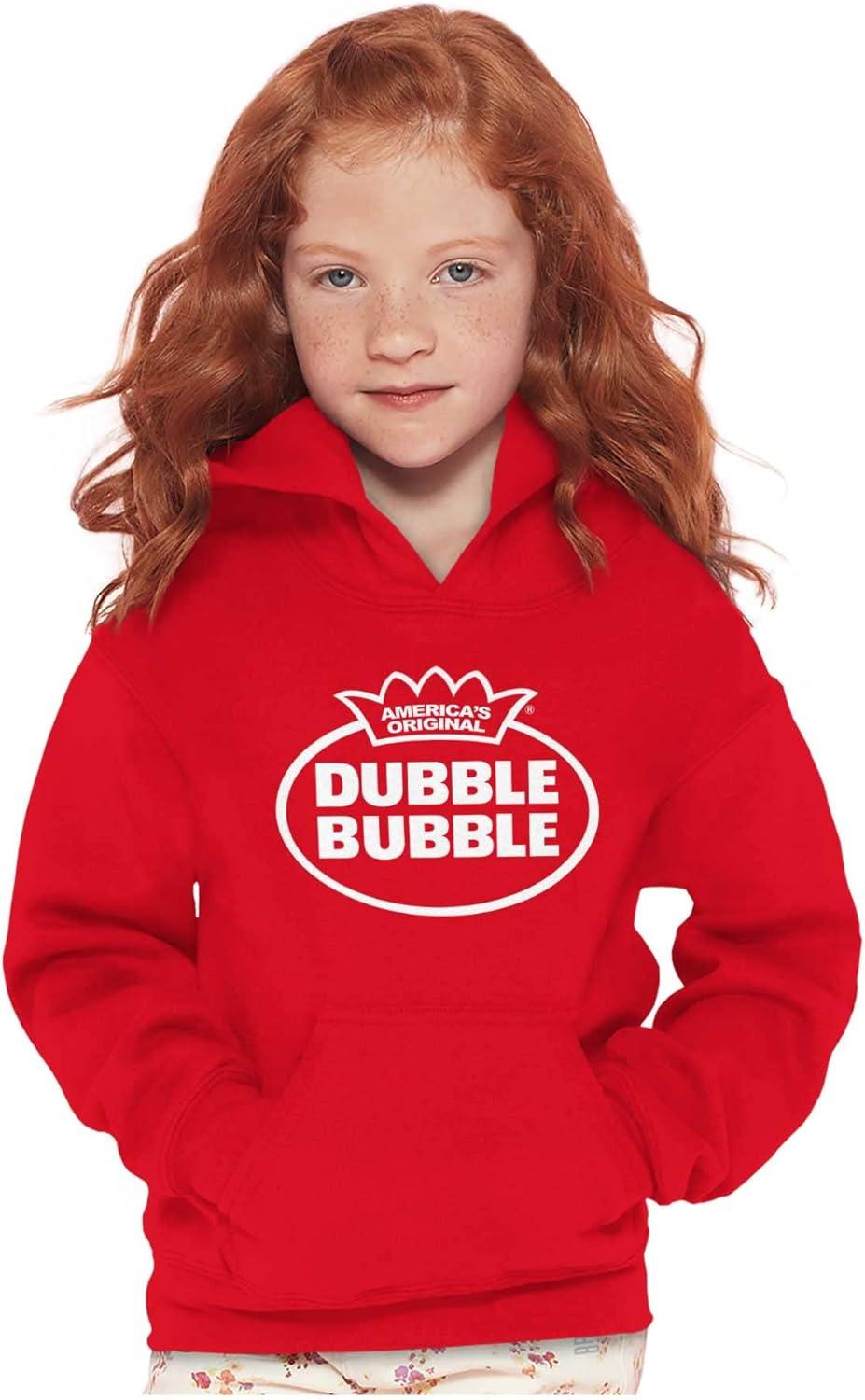 imageBrisco Brands Distressed Dubble Bubble Retro Double Youth Hoodie Boy GirlRed