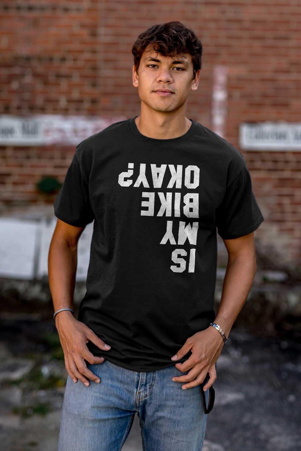 imageBrisco Brands is My Bike Okay Motorcycle Biker Graphic T Shirt Men or WomenBlack
