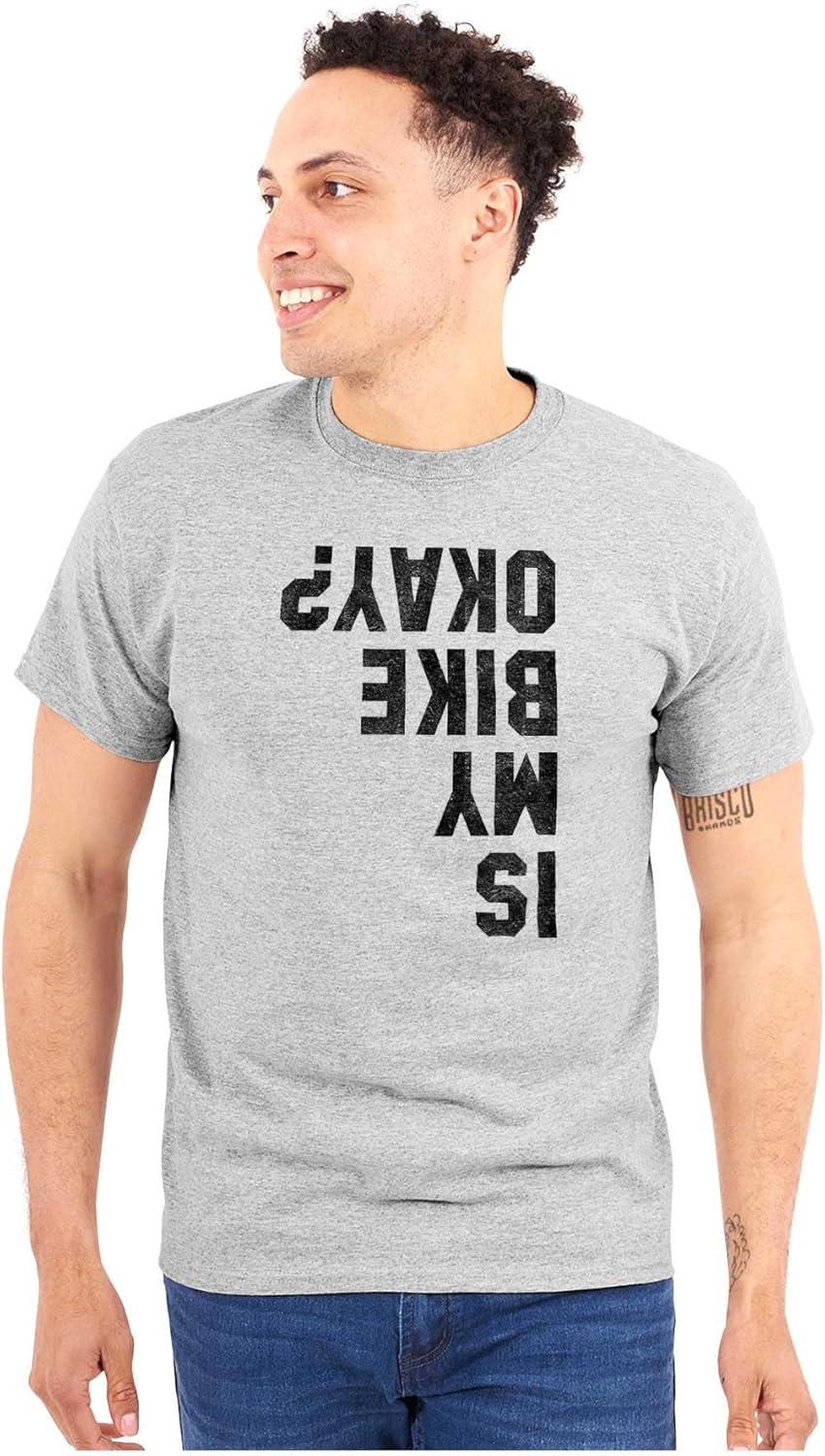 imageBrisco Brands is My Bike Okay Motorcycle Biker Graphic T Shirt Men or WomenSport Grey