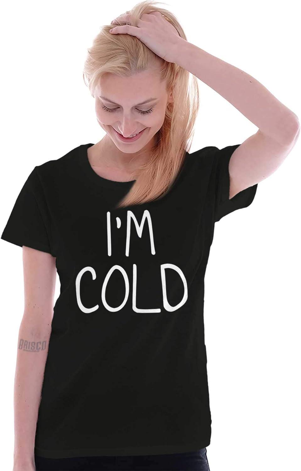 imageClassic Teaze Im Cold Bundle Up Statement Womens Slim Fit Graphic TeeBlack