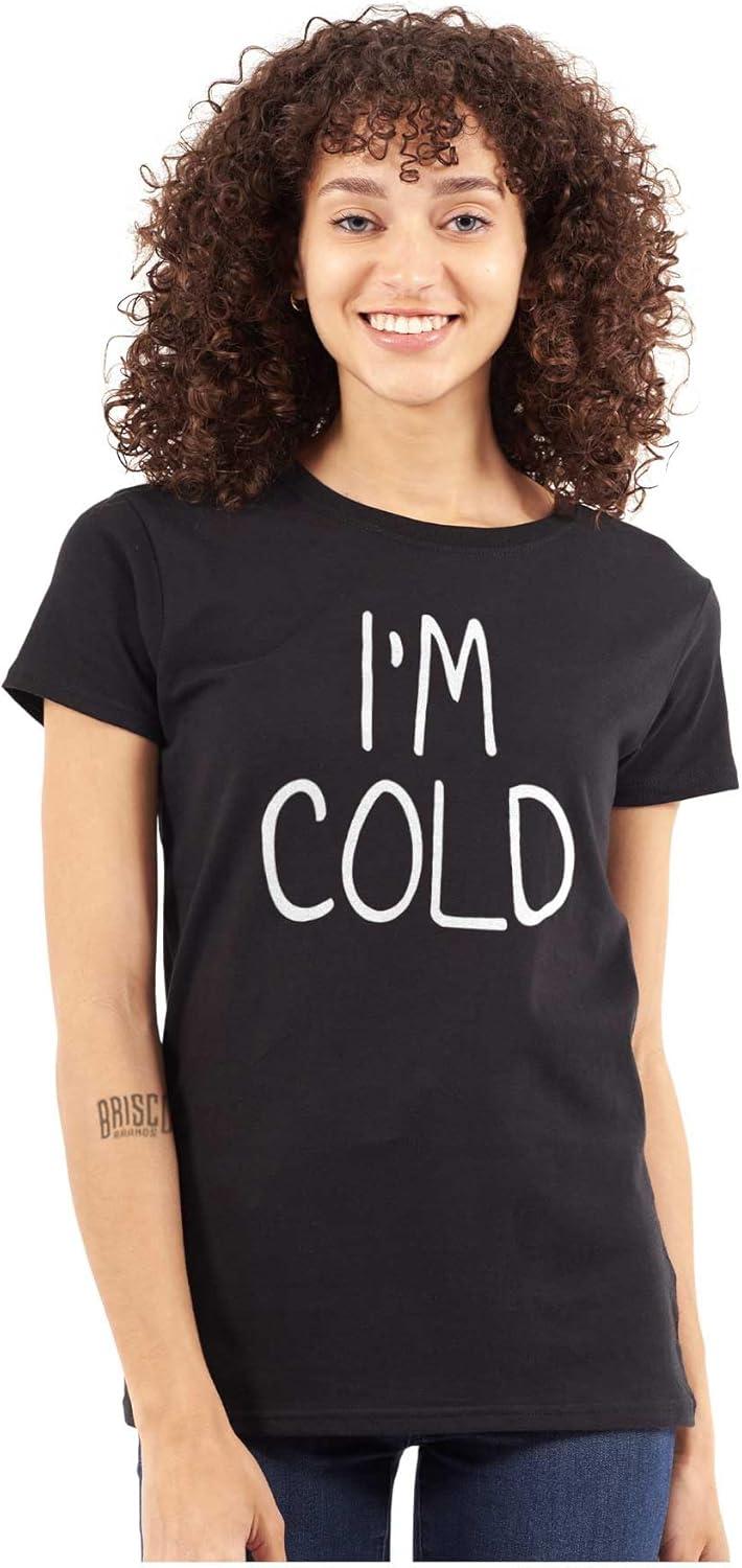 imageClassic Teaze Im Cold Bundle Up Statement Womens Slim Fit Graphic TeeBlack