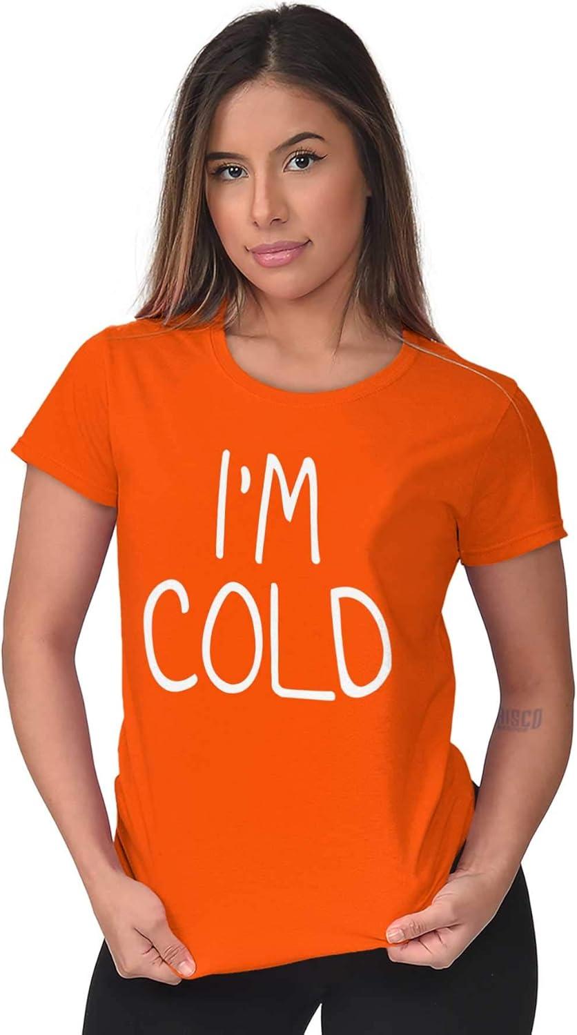 imageClassic Teaze Im Cold Bundle Up Statement Womens Slim Fit Graphic TeeOrange