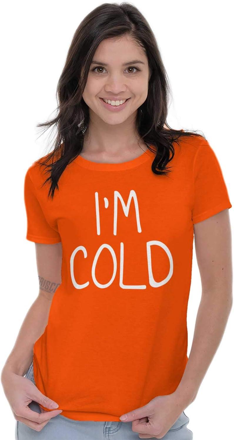 imageClassic Teaze Im Cold Bundle Up Statement Womens Slim Fit Graphic TeeOrange