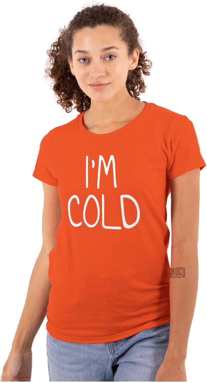 imageClassic Teaze Im Cold Bundle Up Statement Womens Slim Fit Graphic TeeOrange