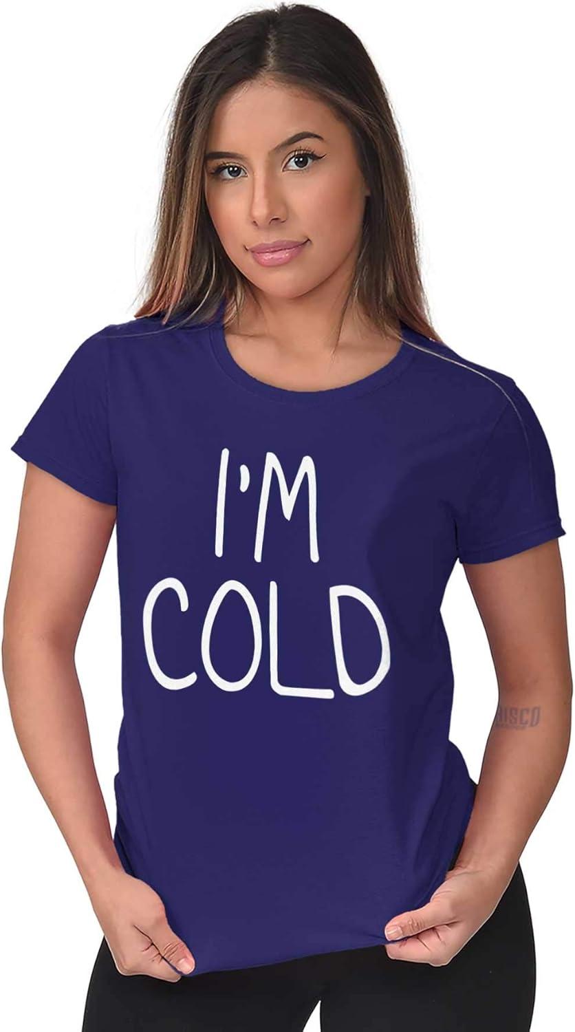 imageClassic Teaze Im Cold Bundle Up Statement Womens Slim Fit Graphic TeePurple