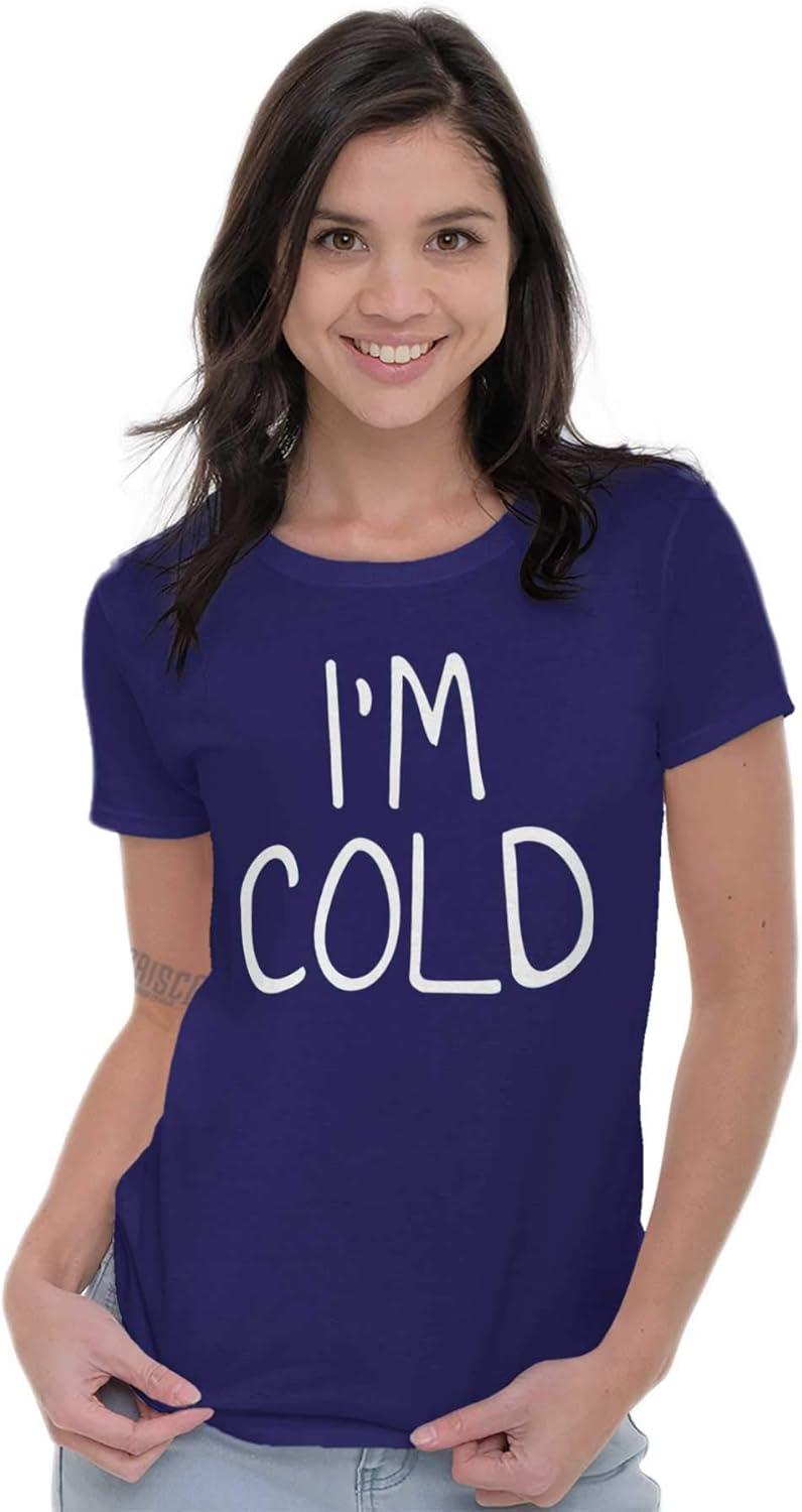 imageClassic Teaze Im Cold Bundle Up Statement Womens Slim Fit Graphic TeePurple