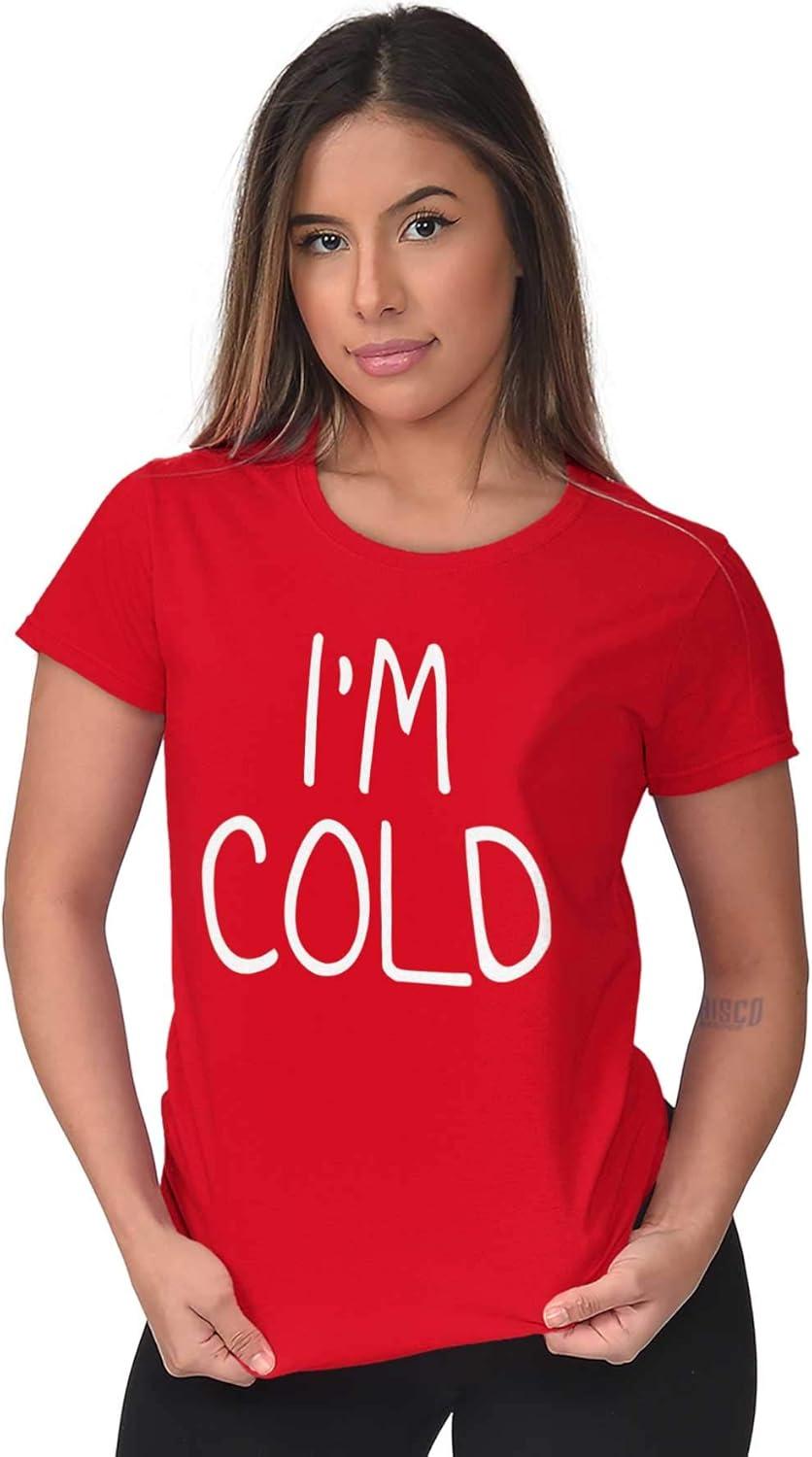 imageClassic Teaze Im Cold Bundle Up Statement Womens Slim Fit Graphic TeeRed