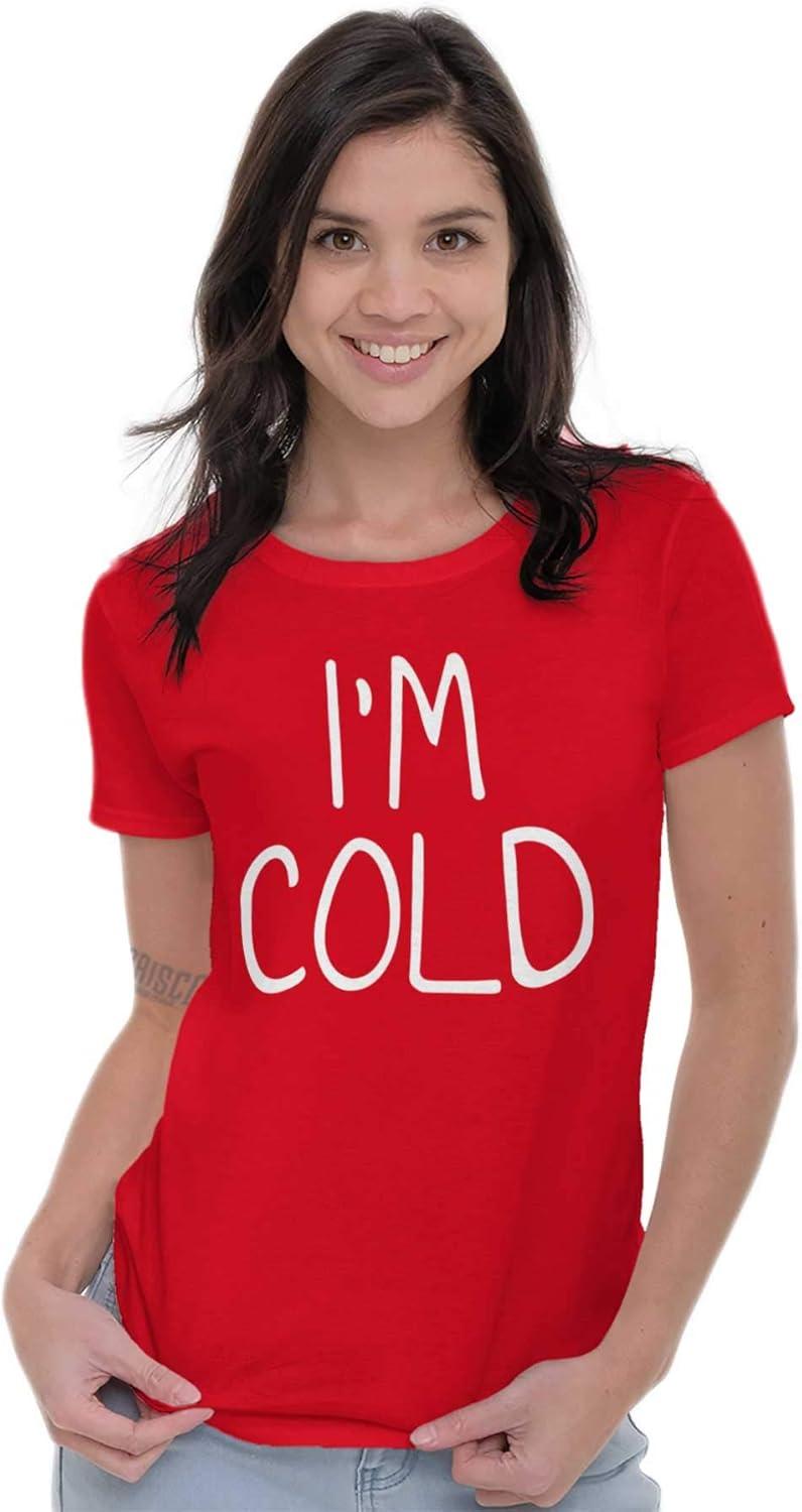 imageClassic Teaze Im Cold Bundle Up Statement Womens Slim Fit Graphic TeeRed
