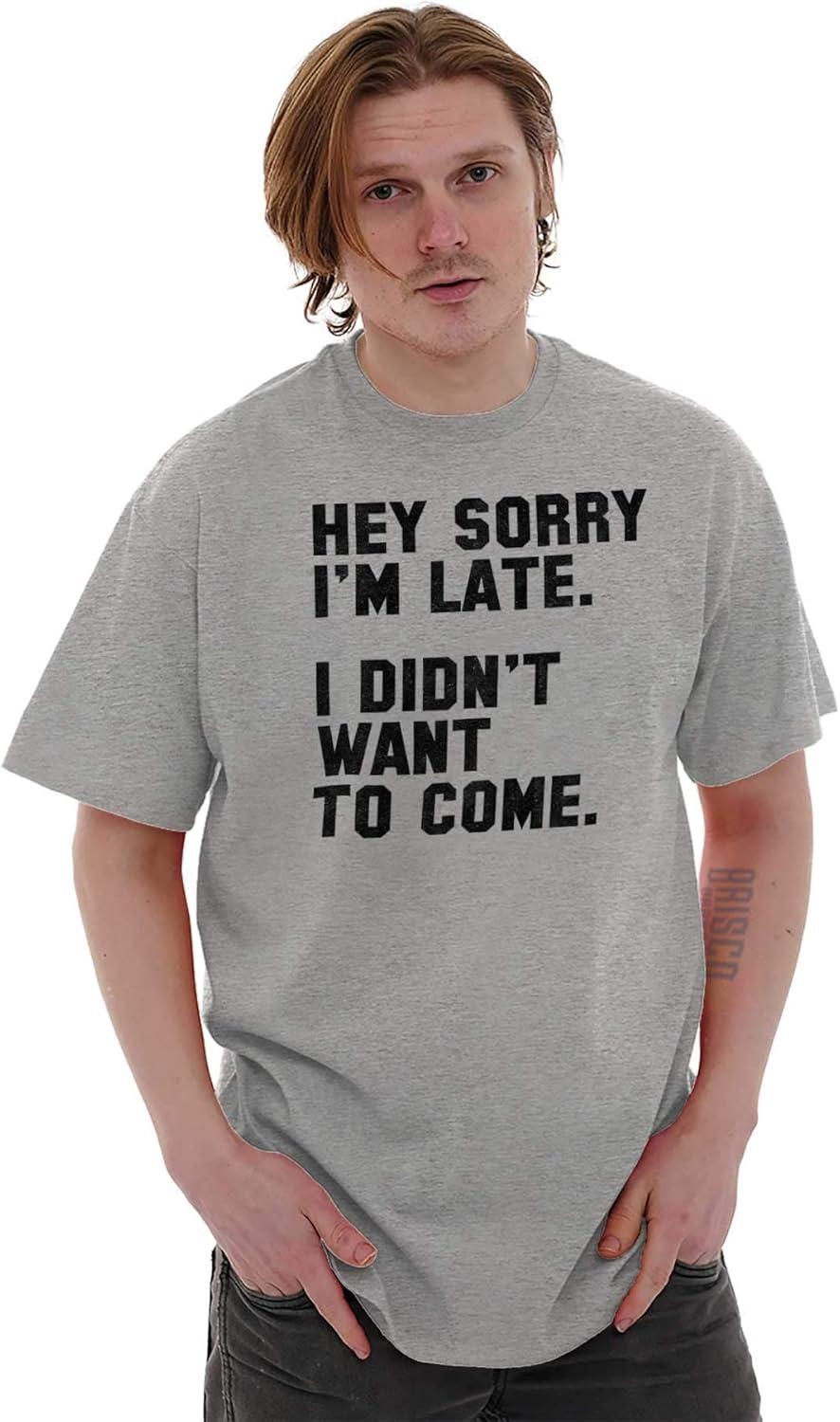 imageI Didnt Want to Come Antisocial Funny Graphic T Shirt Men or WomenSport Grey