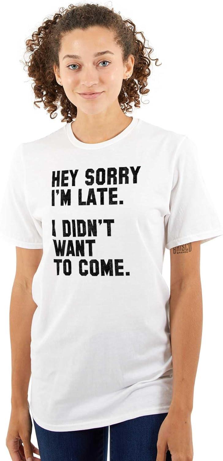 imageI Didnt Want to Come Antisocial Funny Graphic T Shirt Men or WomenWhite