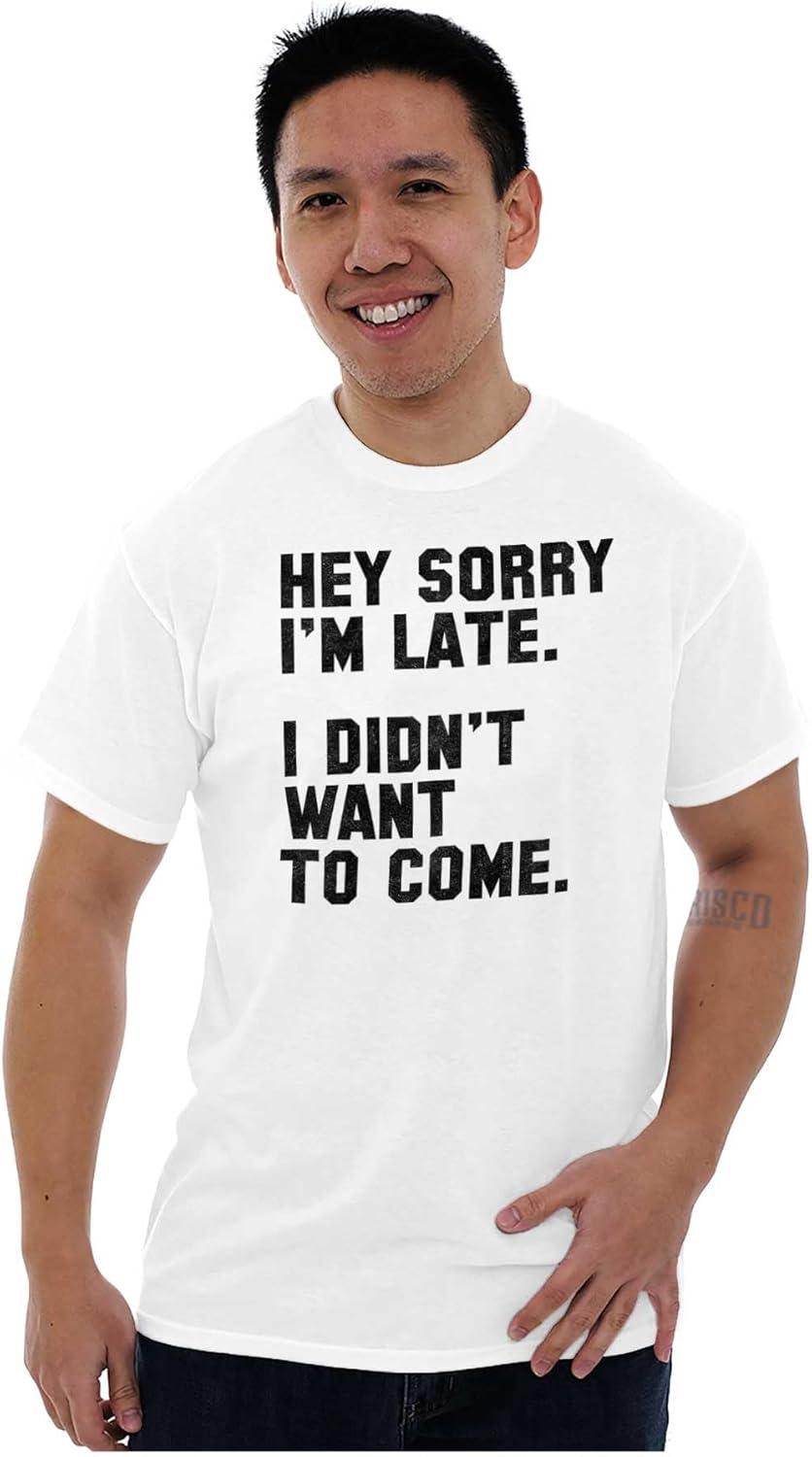 imageI Didnt Want to Come Antisocial Funny Graphic T Shirt Men or WomenWhite