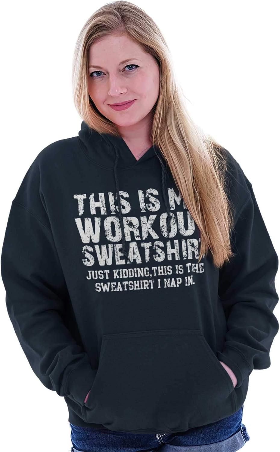 imageThis Is My Workout Just Kidding Nap Hoodie Sweatshirt Women MenNavy