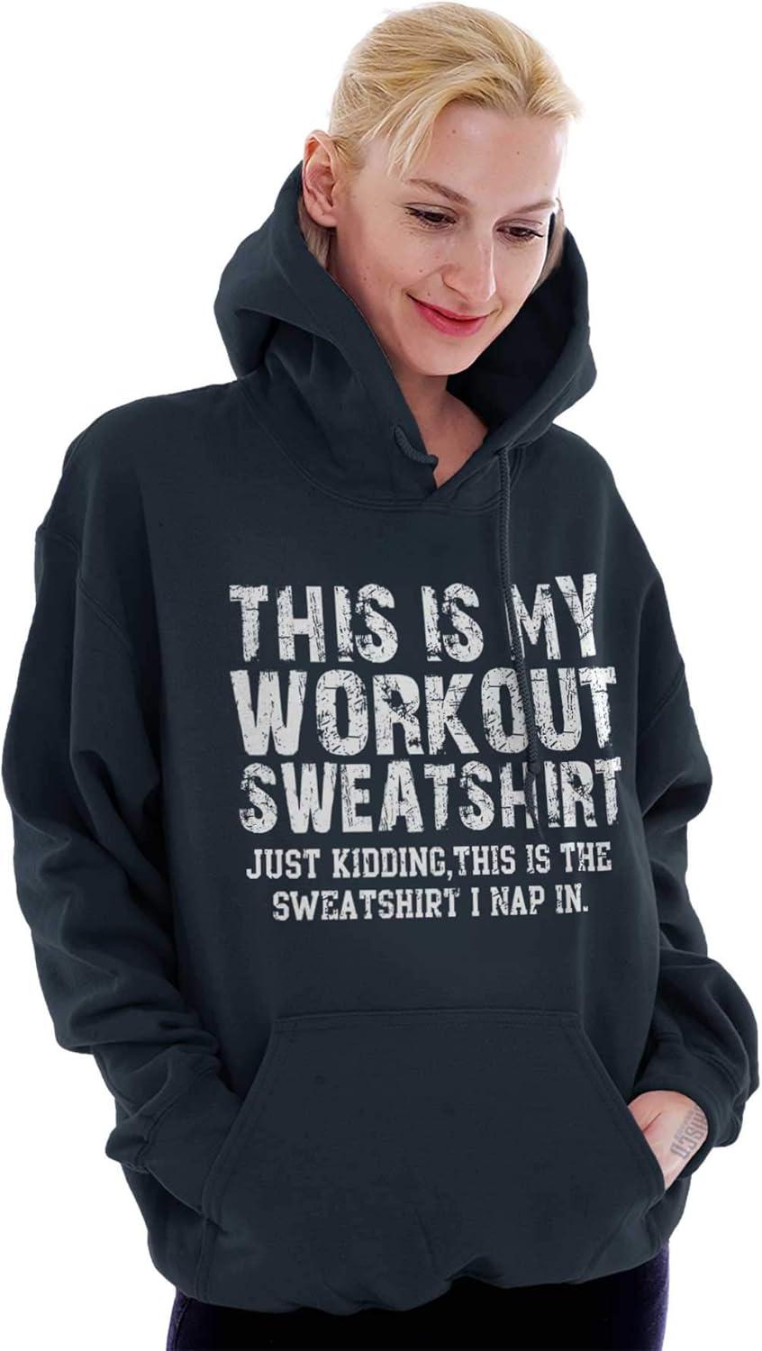 imageThis Is My Workout Just Kidding Nap Hoodie Sweatshirt Women MenNavy