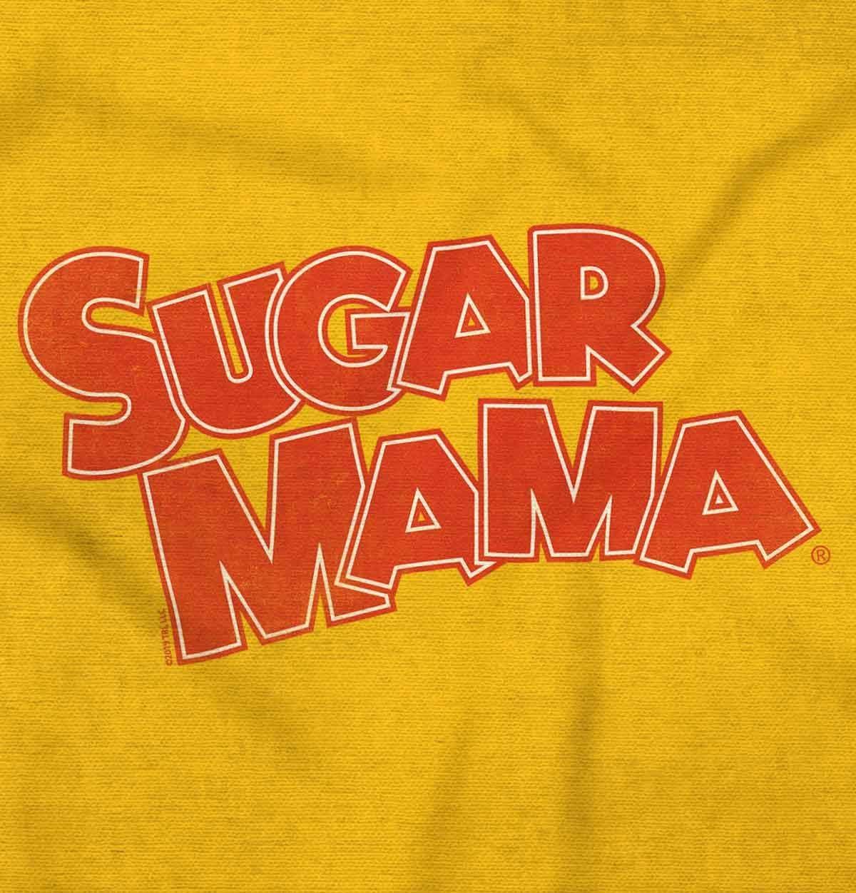 imageVintage Retro Candy Sugar Mama Logo Womens Long Sleeve T ShirtDark Heather