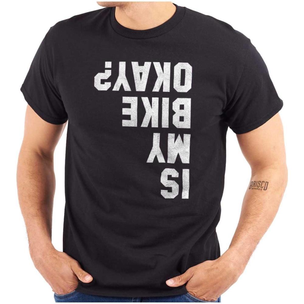 imageBrisco Brands is My Bike Okay Motorcycle Biker Graphic T Shirt Men or WomenBlack