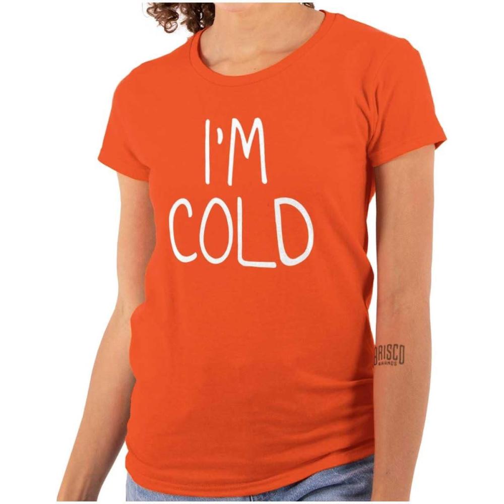 imageClassic Teaze Im Cold Bundle Up Statement Womens Slim Fit Graphic TeeOrange
