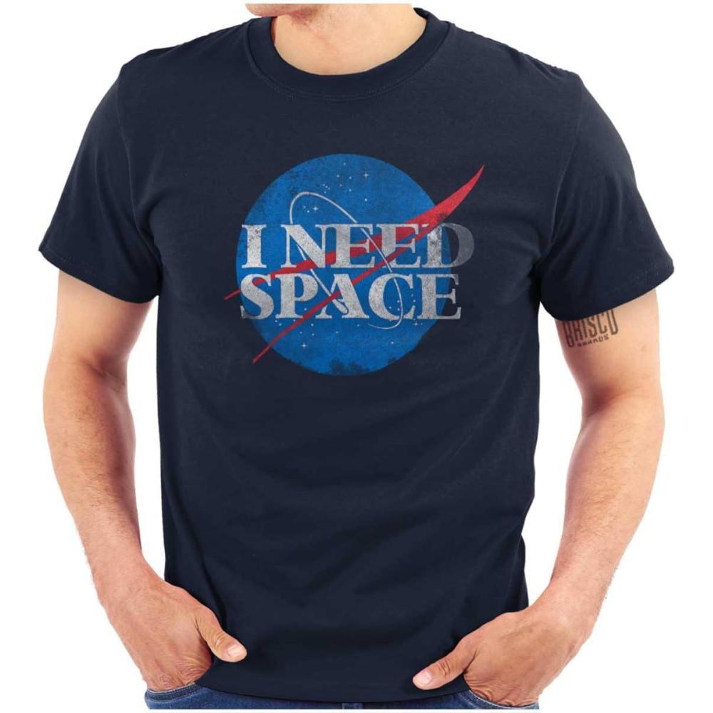 imageI Need Space Socially Distant Funny Graphic T Shirt Men or WomenNavy