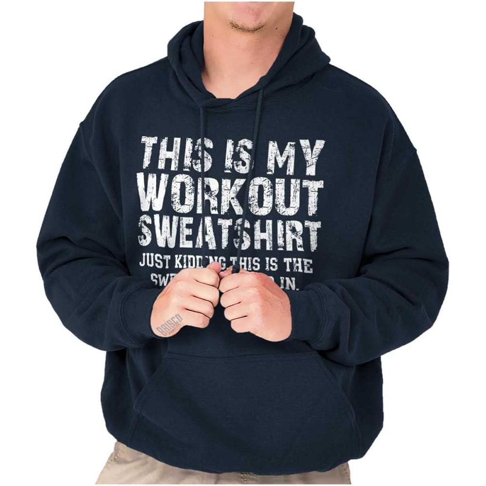 imageThis Is My Workout Just Kidding Nap Hoodie Sweatshirt Women MenNavy