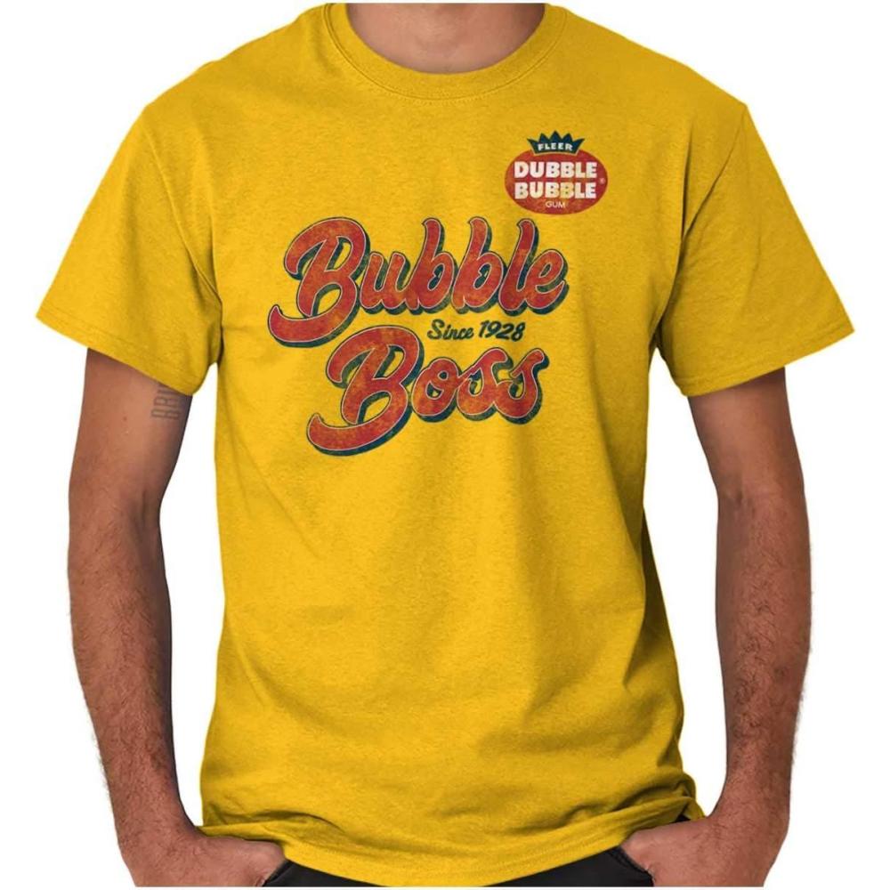 imageVintage Dubble Bubble Boss Retro Gum Graphic T Shirt Men or WomenGold