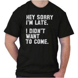 I Didnt Want to Come Antisocial Funny Graphic T Shirt Men or Women(Black)