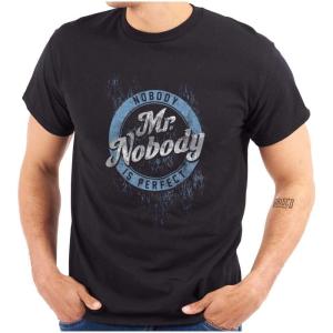Mr. Nobody is Perfect Sarcastic Humor Mens Graphic T Shirt Tees(Black)