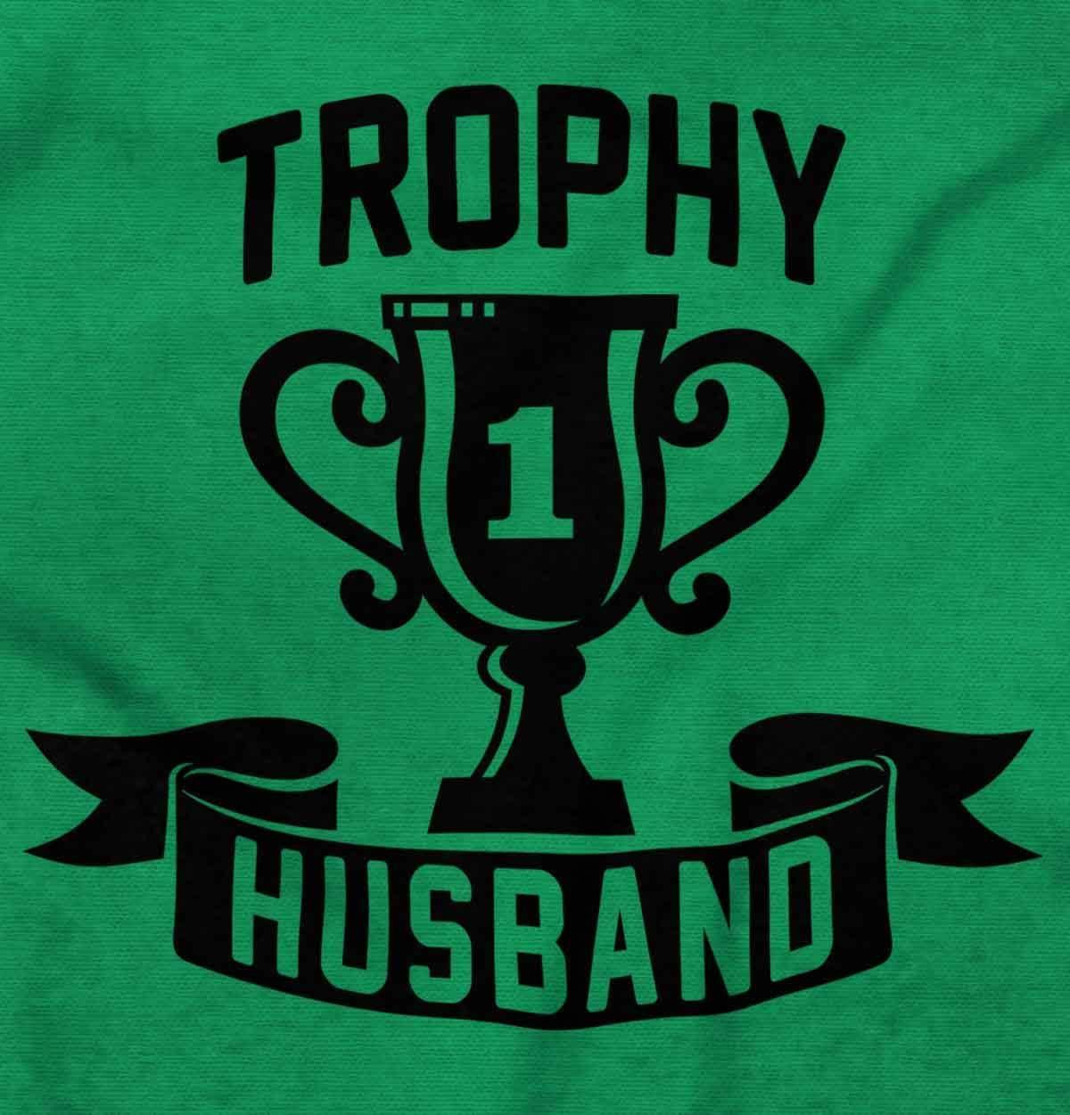 imageBrisco Brands Cool Trophy Husband Number 1 Hubby Hoodie Hooded Sweatshirt MenIrish Green