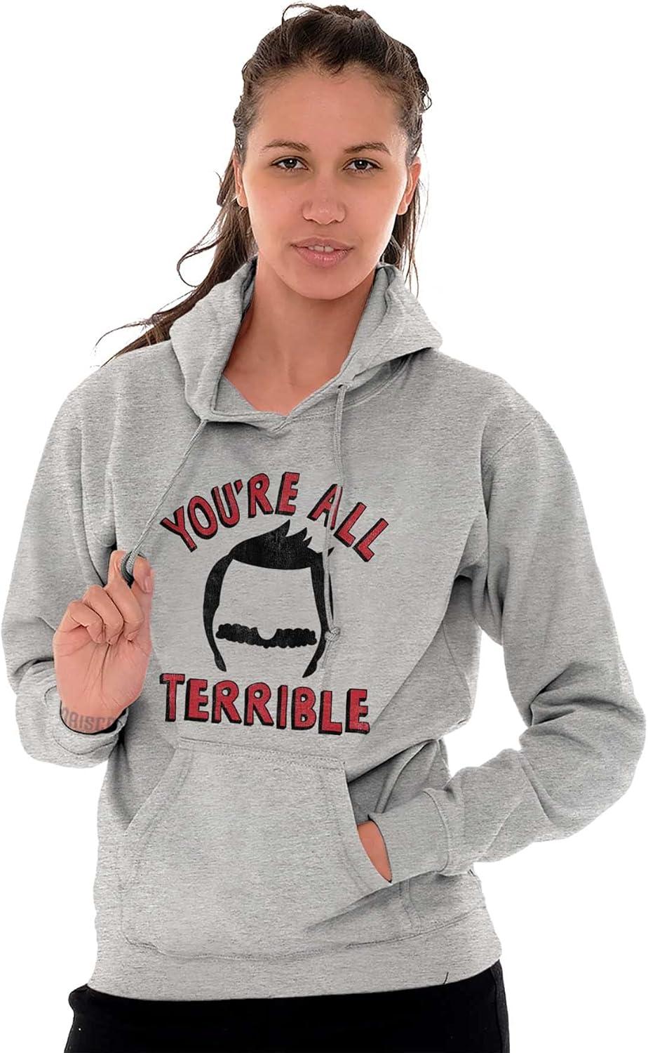 imageBrisco Brands Youre All Terrible Family Father Hoodie Sweatshirt Women MenSport Grey