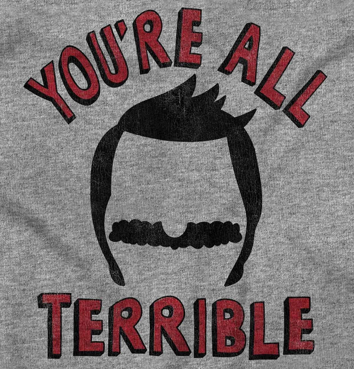 imageBrisco Brands Youre All Terrible Family Father Hoodie Sweatshirt Women MenSport Grey