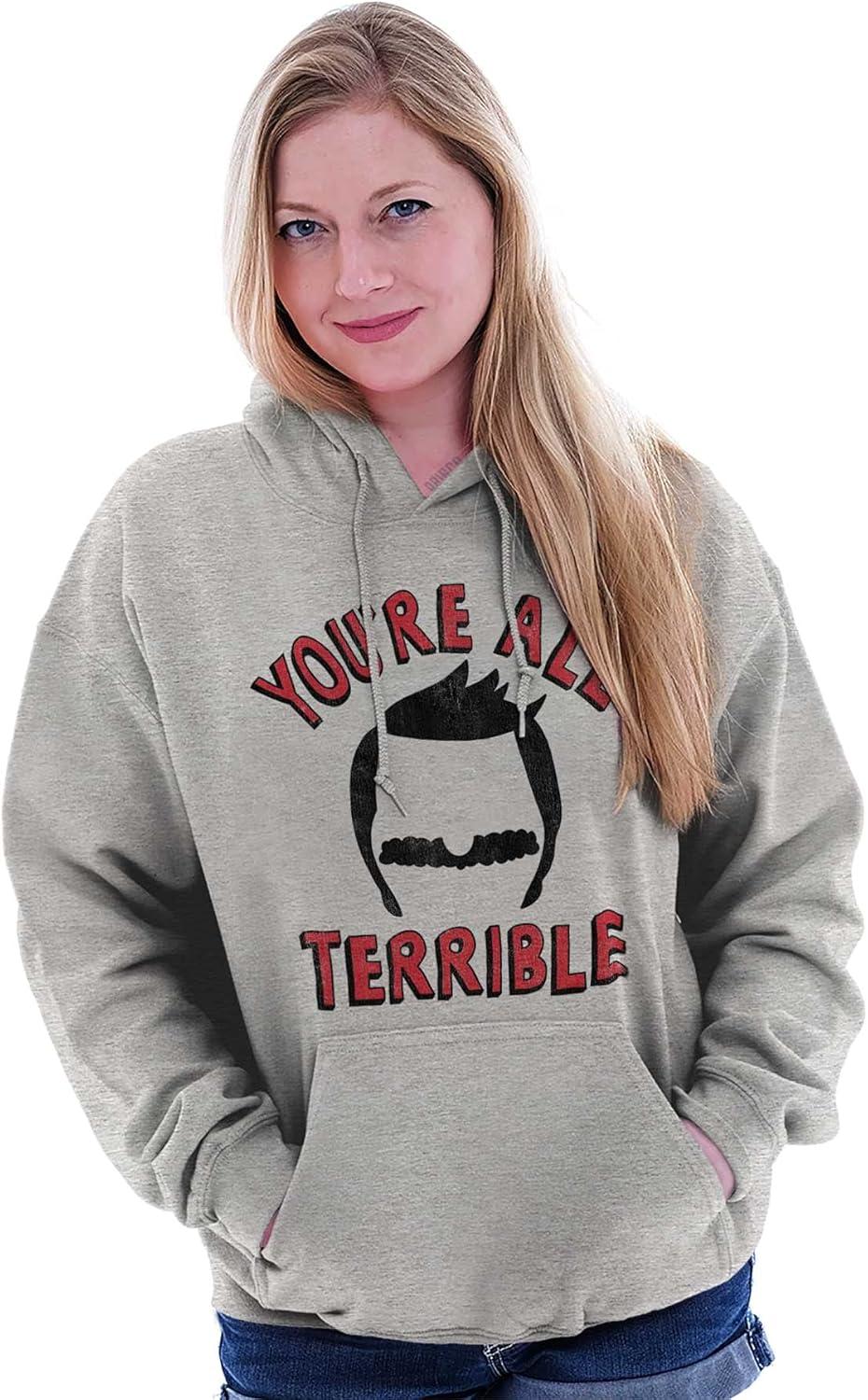 imageBrisco Brands Youre All Terrible Family Father Hoodie Sweatshirt Women MenSport Grey