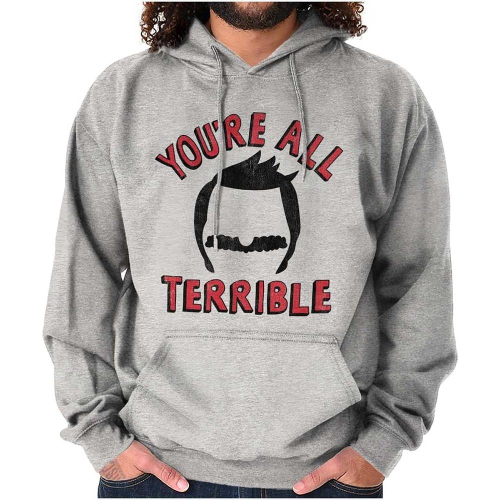 imageBrisco Brands Youre All Terrible Family Father Hoodie Sweatshirt Women MenSport Grey