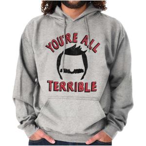 Brisco Brands You’re All Terrible Family Father Hoodie Sweatshirt Women Men(Sport Grey)