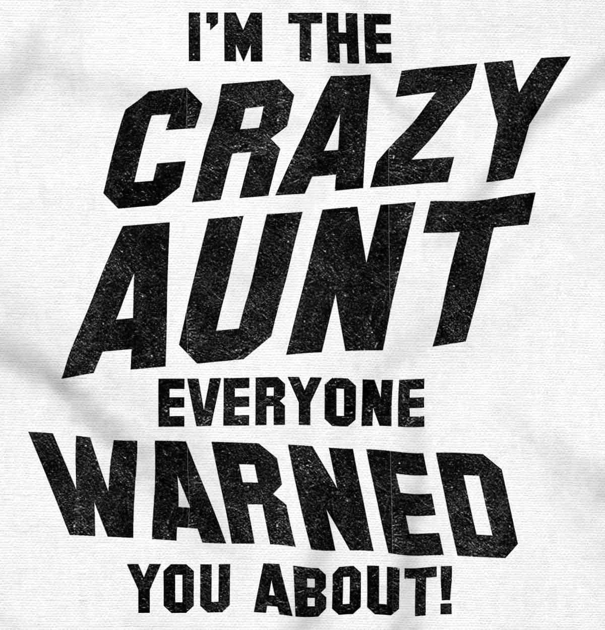 imageBrisco Brands Crazy Aunt Funny Fave Auntie Present Hoodie Sweatshirt WomenWhite