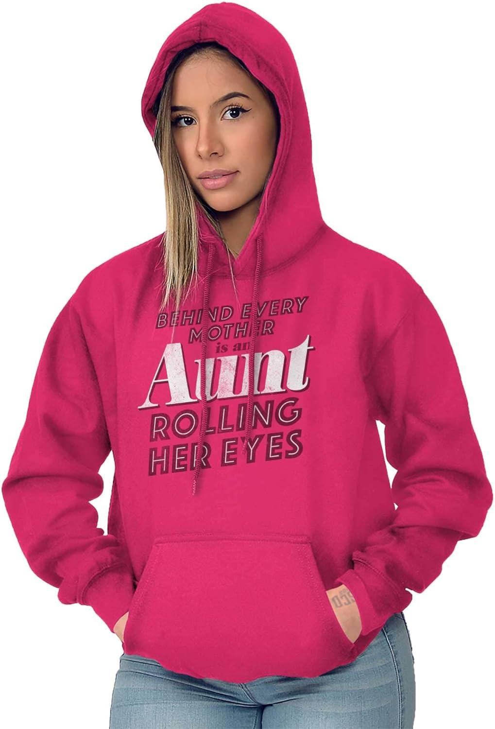 imageBrisco Brands Cute Funny Favorite Cool Auntie Aunt Hoodie Sweatshirt WomenHeliconia