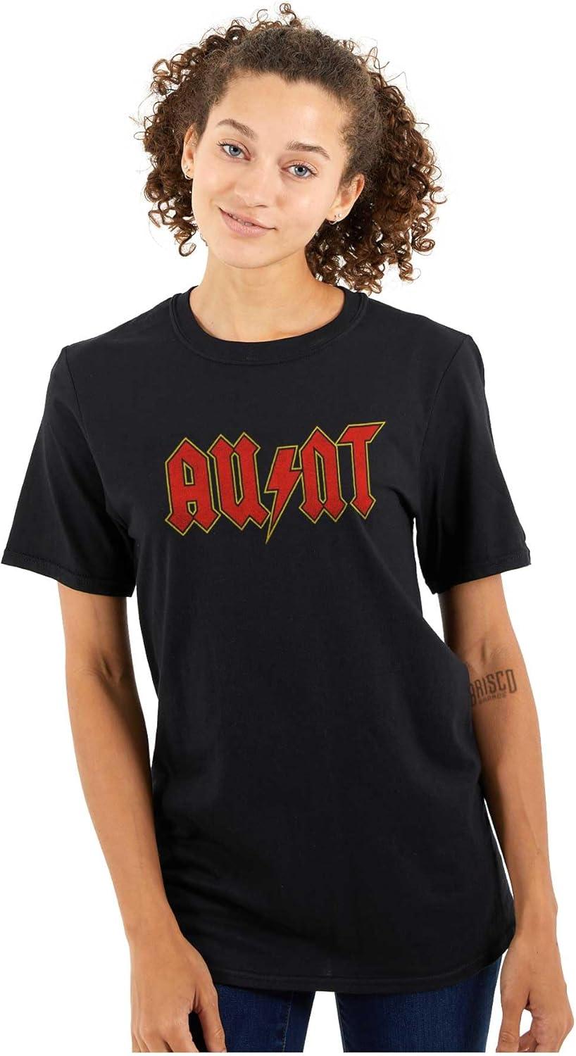 imageCool Auntie Aunt Funny Favorite Cute Womens Graphic T Shirt TeesBlack