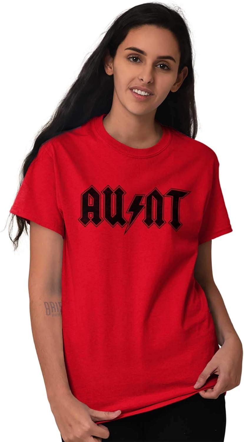 imageCool Auntie Aunt Funny Favorite Cute Womens Graphic T Shirt TeesRed
